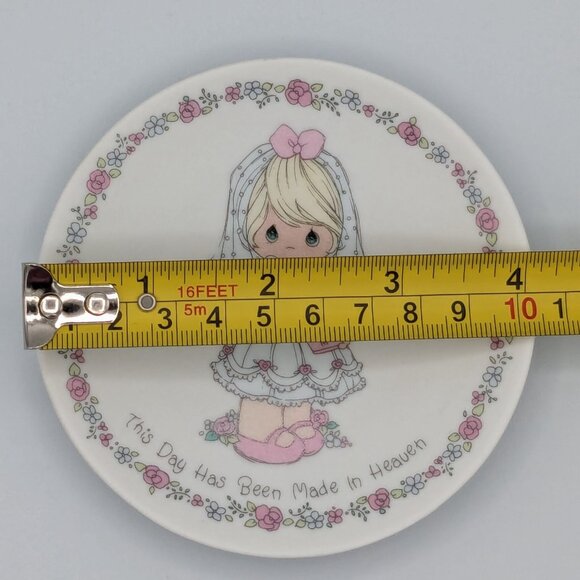 Vintage 1990 Precious Moments 4" Plate: This Day Has Been Made in Heaven - Picture 7 of 8